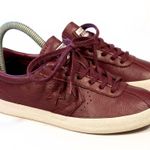 Converse  Breakpoint Ox Leather Sneaker Dark Sangria Burgundy Red Women 6 Men 5.5 Photo 0