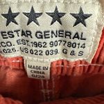 Fivestar General Womens Pants‎ Sz 0 24 Rust Corduroy Carpenter Festival Orange Photo 5