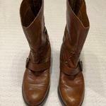 Franco Sarto Brown Leather Buckle Short Boots Photo 3