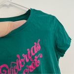 Victoria's Secret VICTORIA’S SECRET VS Tee-Jama Green Pink Graphic Tee T-Shirt Pajama SHIRT ONLY Photo 7