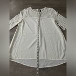 Kensie Long Sleeve Ivory Blouse Lace Women’s Size XS NWT Photo 2