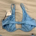 Revolve Jade Swim Bikini Set NWT Size Large Blue Photo 2