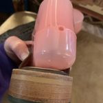 Free People new  Women 6.5 Leather Slip On Mule Shoe Taupe Laser Upper FLAT Block Photo 6