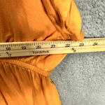 Lane Bryant  Top Womens 22/24 Orange V Neck Drop Ruffle Waist Flutter Sleeve Boho Photo 4