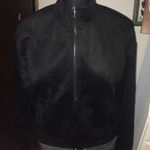 Magaschoni M  black suede cropped M pullover Photo 0