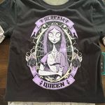 Disney  Nightmare Before Christmas Sally Scream Queen Black Shirt‎ Women's Sz Med Photo 1