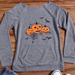 Fall/Halloween Sweatshirt, XL Gray Photo 3