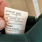 Alfred Sung  Hunter Green Strapless Ball Gown with High Low hem Size 0 Photo 5