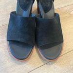 Kork-Ease  Gazania Black Suede Sandals Block Heel Leather Size 10 Photo 3