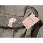 Japna NWT  100% Cotton Denim Sz S Button Front Mini Dress Preppy Peasant Coquette Photo 5