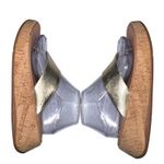 FitFlop  F-Mode FT7-675 Slide Sandal Platino Leather Cork Size‎ 8 Toe-Post Gold Photo 4