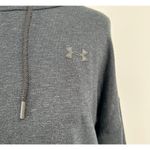 Under Armour  Charcoal Grey Loose Fit Tiered Fleece Hoodie Size Small Photo 4
