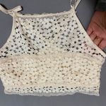 Lace Crop Top 👑 Tan Size M Photo 8
