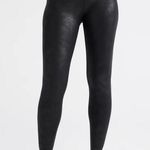 Knix NWOT High Rise Contour Skinny Shiny Faux Leather Thick Waistband Legging Black Size M Photo 0