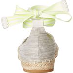 Zac Posen Women's Vinca Ankle Strap Espadrille Leather Gray Green Size 6 Photo 1