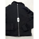 Lulus Motorcycle Black Rayon Jacket Retro Exposed Zippers XS 60s Bikercore Photo 6