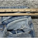 American Eagle Curvy MOM Jeans Distressed High Rise Raw Hem Size 10 Denim Photo 7