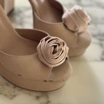 Steve Madden New  Luminesce Platform Heeled Sandal Suede Blush minor scuffs Photo 4