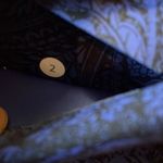 Lululemon Like Nothing 7/8 Tight Antique Paisley Sapphire Blue Black Photo 4