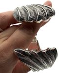 New Direction New Directions Silver Leaf Feather Statement Chunky Bangle Bracelet New with Tag Photo 1