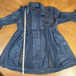 Anna Sui  Sheer Lace 3/4 Sleeve Blouse Boho Romantic Size 2 Photo 6