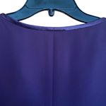 After Dark 2Pc Embroidered beaded sleeveless sheer lined purple Women's Suit 10P Photo 7