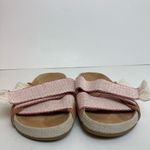 Soludos Red Woven Leather Pool Slide Photo 4