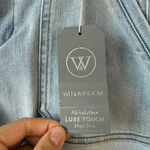 Wit & Wisdom ‘Ab’Solution Denim Bermuda Knee Shorts Womens Size 4 Blue High Wais Photo 2