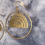 Mystic Eye Hoops Made of brass with gold plated earwires (lead & Nickle free Photo 3