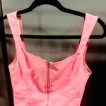 SheIn Womens Small S Pink Sleeveless Faux Leather Zippered Back Top Photo 0