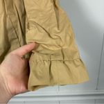 J.Crew  Frenchie Ruffle Khaki Tan Shacket Button Down  Cotton Jacket 6 Business Photo 1