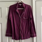 Victoria's Secret VS Eggplant Purple Pajama Shirt Photo 0