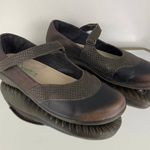 Naot Brown Croc Leather Luga Mary Jane Slip On Flats Photo 1