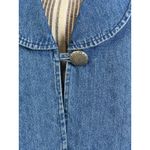 Sunbelt Denim Vintage Vest One Button Shawl Collar Size Large Blue Photo 1