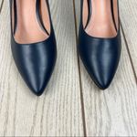 French Connection Kate Classic Pointy Toe Stiletto Pump 10 Navy Faux Leather $98 Photo 2