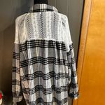 White Birch  Black and White oversized shacket. NWOT‎ size 1X Photo 1