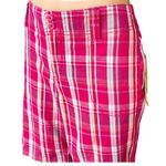 Route 66 NWT ~ Bright Pink Plaid Cotton Casual Pockets Shorts ~ Women's Size 7/8 Photo 2