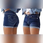 True Religion Jennie Curvy Mid Rise Shorts 32 Photo 1
