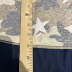 Bibi women's M Camouflage and stars cut out v neck t shirt NWT Size M Photo 3