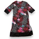 Natori Mizuki midi kaftan dress, floral print, kimono sleeves, Vneckline, size M Photo 2