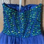 Sherri Hill Strapless Sweetheart Cut Crystal Rhinestone Short Homecoming Dress Photo 4