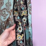 Hale Bob Bow Tie Neck Silk Blouse Women Size M Mixed Boho Paisley Print Y2K 90s Photo 3