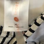 Shade & Shore  Women’s One Piece Swimsuit Black & White Striped Size XL Photo 7
