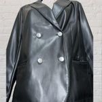Candace Cameron NWOT Bure Regular Faux Leather Blazer sz Small Photo 9