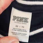 PINK - Victoria's Secret  Silver Sequin Baseball Tee Shirt Top Size Extra Small Photo 7