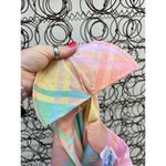Vintage 80s Malouf Petite Bright Pastel Madras Plaid Dress with Pockets Size 8 Pink Size M Photo 4