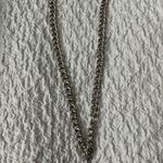 ❤️ Chunky silver‎ colored lock adjustable necklace Silver Photo 0