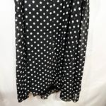 Maggie Barnes Plus Size 24W Dress Midi Black Polka Dot Sleeveless Shift 1414 Photo 6
