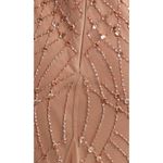 Pissarro Nights Beaded Gown with Long Sleeve No Jacket Size 2 Cocktail Formal Tan Photo 6