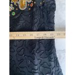 Laurence Kazar VTG Silk Beaded Shoulder Pad Short Sleeve Blouse Old Money Sz L Photo 5